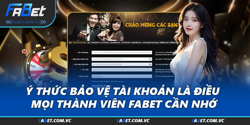 Ý thức bảo vệ tài khoản là điều mọi thành viên FABET cần nhớ